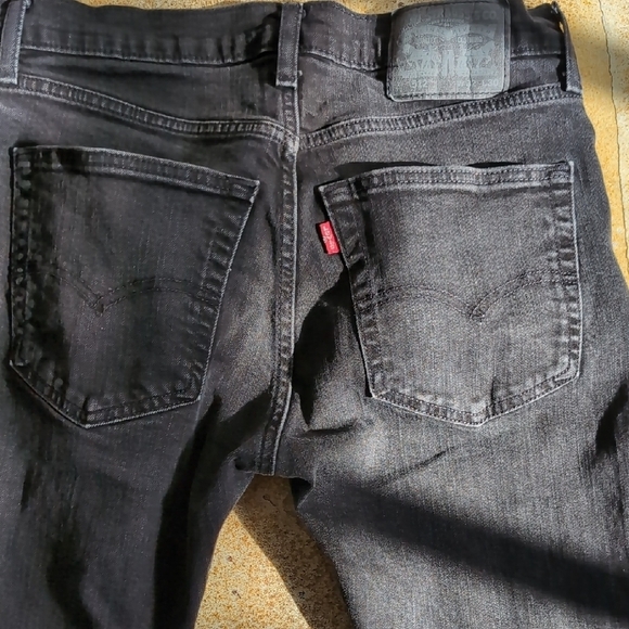 Levi's | 512 Black Denim Straight Cut Stretchy Jeans Size 32 - Picture 9 of 11